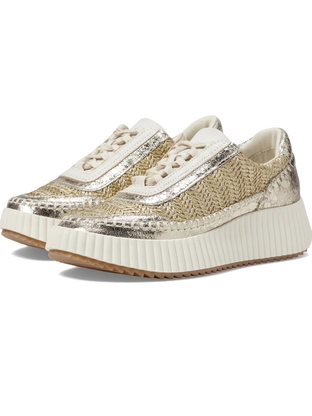 Dolce Vita Dolen sneakers in gold knit - Size 9